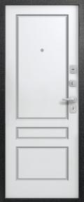 Входная дверь LUX-6 черный шелк-софт белый (Центурион)