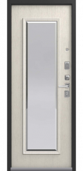 Входная дверь LUX-1 серебро антик-патина крем (Центурион)