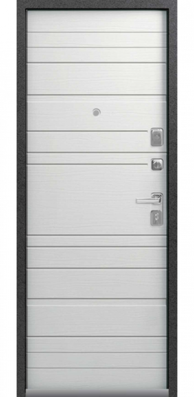 Входная дверь LUX-10 серый муар-ясень скандинавский (Центурион)