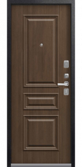 Входная дверь LUX-11 черный муар-дуб мэлвилл (Центурион)