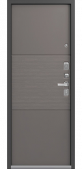 Входная дверь LUX-7 серый шелк-софт серый (Центурион)