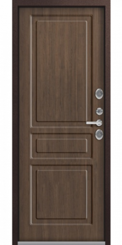 Входная дверь Т-9 Шоколадный муар - Дуб браун (Центурион)