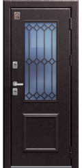 Входная дверь Т-1 Premium медный муар-полярный дуб (Центурион)