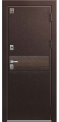 Входная дверь Т-2 Premium шоколадный муар-дуб мэлвилл (Центурион)