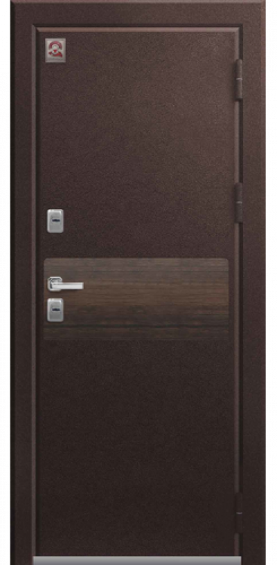 Входная дверь Т-2 Premium шоколадный муар-дуб мэлвилл (Центурион)