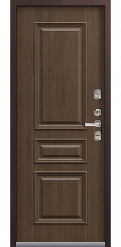 Входная дверь Т-3 Premium шоколадный муар-дуб мэлвилл (Центурион)