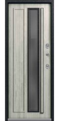Входная дверь Т-5 Premium черный муар-полярный дуб (Центурион)