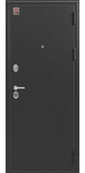 Входная дверь LUX-6 черный шелк-софт белый (Центурион)