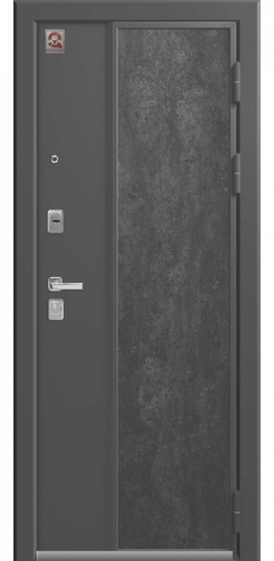 Входная дверь LUX-7 серый шелк-софт серый (Центурион)