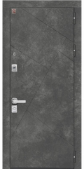Входная дверь C-114 Черный муар - софт белый (Центурион)