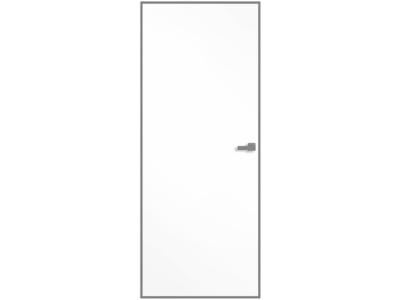 Межкомнатные двери Комплект скрытая дверь INVISIBLE Грунт Кромка с 4-хсторон матовый хром