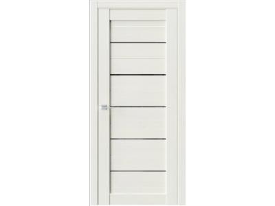 Межкомнатная дверь Q12 Лиственница белая (Черный лакобель)