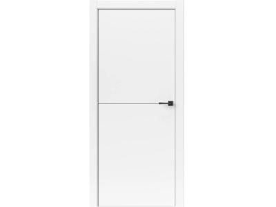 Межкомнатные двери Лайн 1 горизонталь Белый пвх