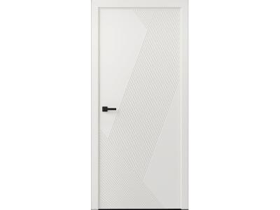 Межкомнатные двери N1 (POLY LINE) Эмалит белый