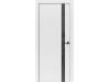 Межкомнатные двери Геометрия Белый пвх Черный лакобель