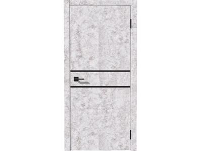 Межкомнатные двери Ирис бетон Черное