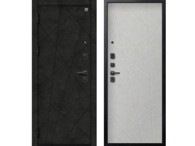 Входная дверь Центурион V-16 Черный муар +  бетон темный -  Бетон светлый 2025