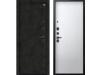 Входная дверь Центурион V-16 Черный муар +  бетон темный - Кашемир белый  2025