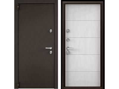 Входная дверь с терморазрывом Снегирь ПРО Бетон известковый