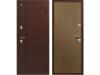 Входные двери Т-100 Медь антик - Миндаль рифленый с терморазрывом 2025